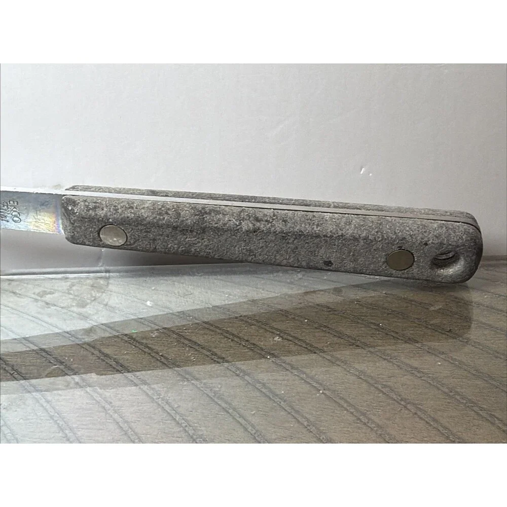Vintage EKCO Flint Vanadium SHORT Slotted Spatula 10.5